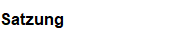 Satzung